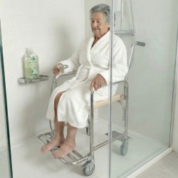 Silla Ducha WC con Pies Abatibles