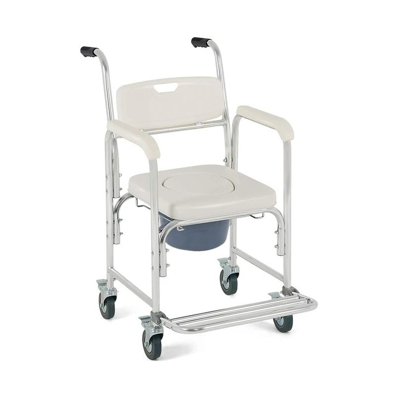 Silla Ducha WC con Pies Abatibles